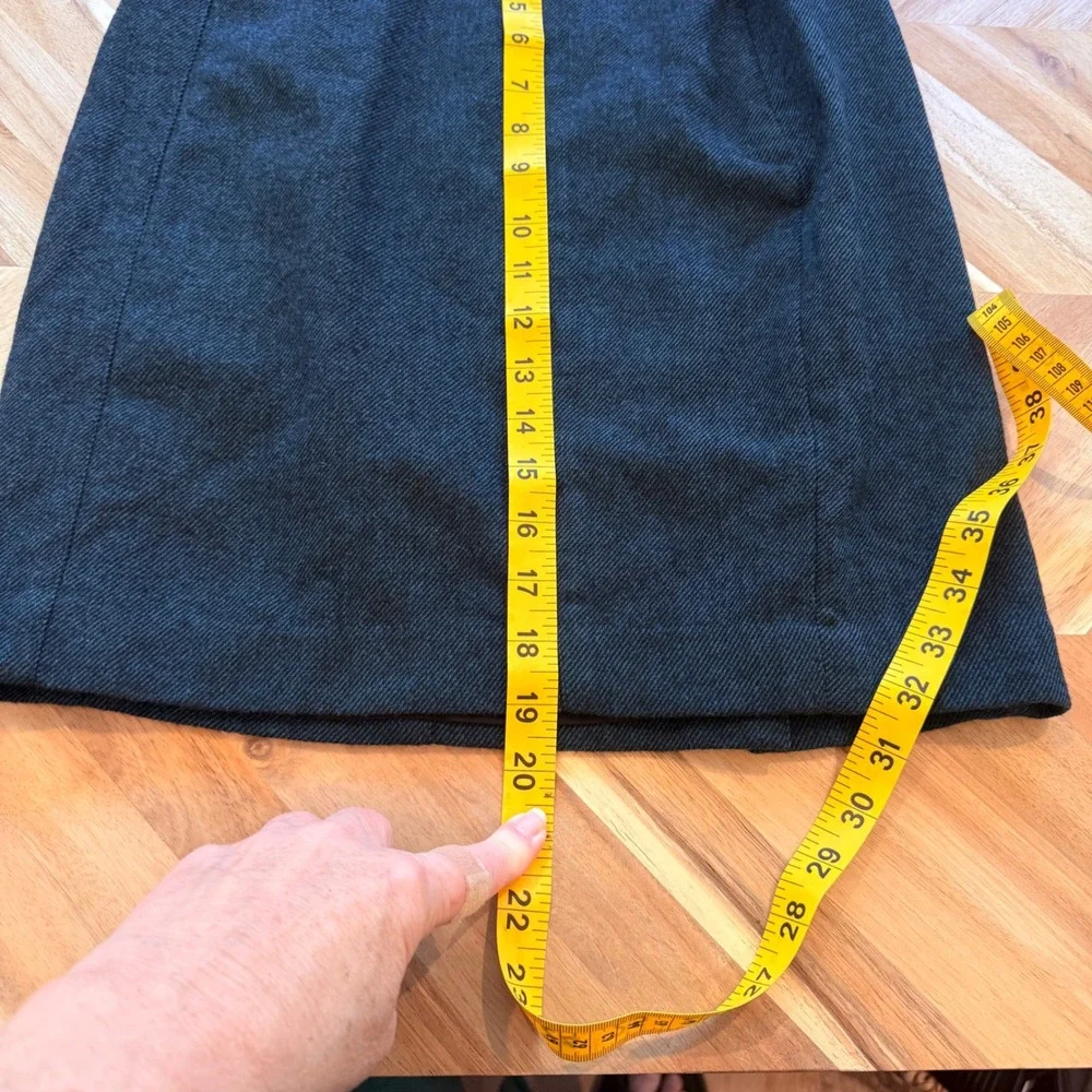 Banana Republic Teal Blue Wool Blend‎ Pencil Skirt Size 0 Professional Career